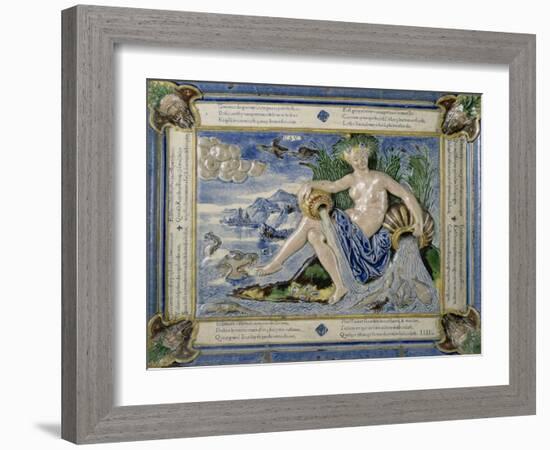 Plaque: Allégorie de l'eau-Bernard Palissy-Framed Giclee Print