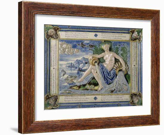 Plaque: Allégorie de l'eau-Bernard Palissy-Framed Giclee Print