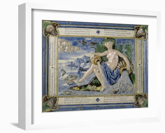 Plaque: Allégorie de l'eau-Bernard Palissy-Framed Giclee Print