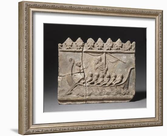 "Plaque Campana Decorative: Ulysses and the Sirens-null-Framed Giclee Print