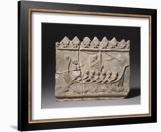 "Plaque Campana Decorative: Ulysses and the Sirens-null-Framed Giclee Print