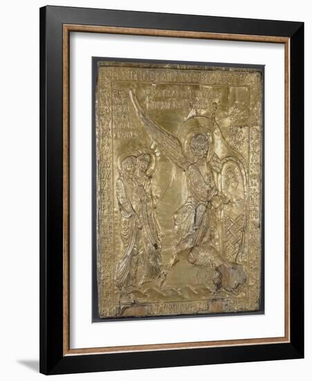 Plaque et couvercle à glissière du Reliquaire de la Pierre du Saint Sépulcre : Les Saintes Femmes-null-Framed Giclee Print