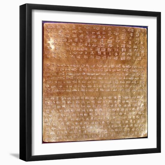 Plaque of Darius I 550-500 BC-null-Framed Giclee Print