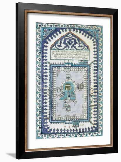 Plaque représentant la Kaaba-null-Framed Giclee Print