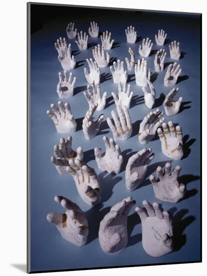 Plaster Casts of Astronaut's Hands for Custom Fitted Space Suits-Ralph Morse-Mounted Photographic Print