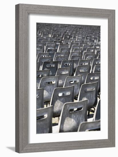 Plastic Chairs at 'An Audience with the Pope' St Peter's Basilica, Vatican City, Rome, Italy-David Clapp-Framed Photographic Print