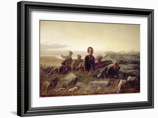 Plastuns at Sevastopol, 1874-Vasili Grigoryevich Perov-Framed Giclee Print