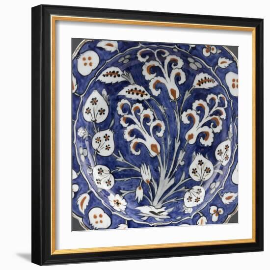 Plat au bouquet de jacinthes-null-Framed Giclee Print