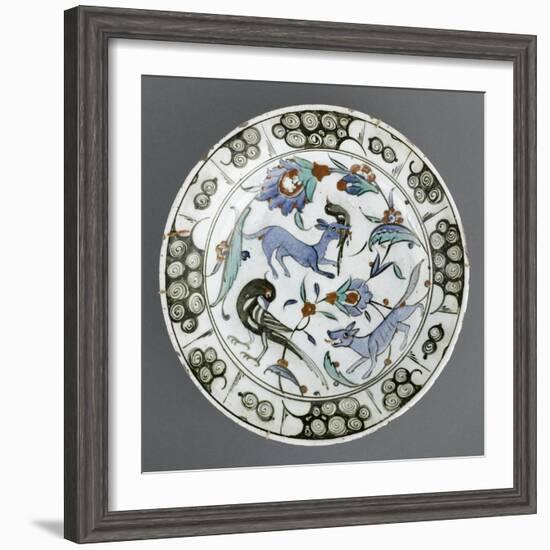 Plat au renard bleu-null-Framed Giclee Print