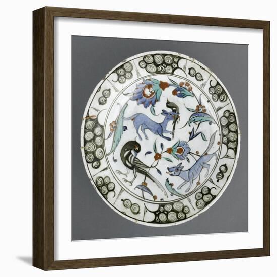 Plat au renard bleu-null-Framed Giclee Print