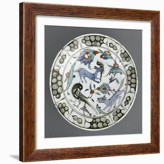 Plat au renard bleu-null-Framed Giclee Print