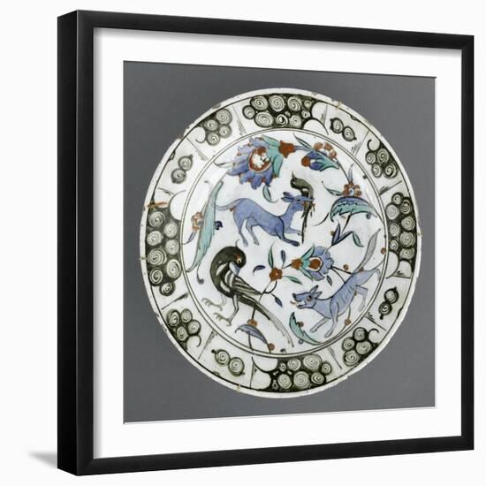 Plat au renard bleu-null-Framed Giclee Print