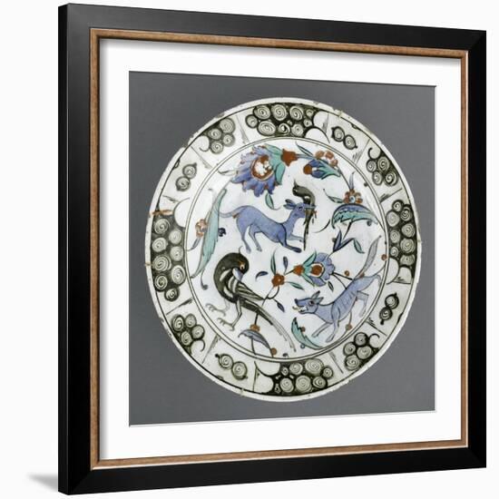 Plat au renard bleu-null-Framed Giclee Print