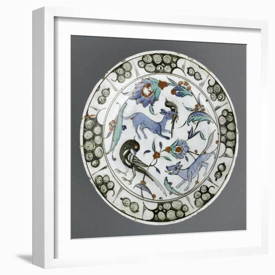 Plat au renard bleu-null-Framed Giclee Print