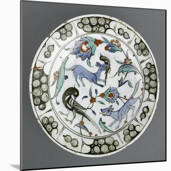 Plat au renard bleu-null-Mounted Giclee Print