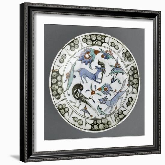 Plat au renard bleu-null-Framed Giclee Print