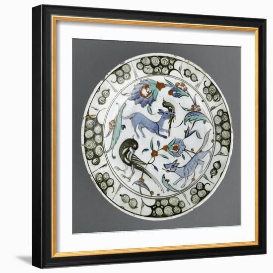 Plat au renard bleu-null-Framed Giclee Print