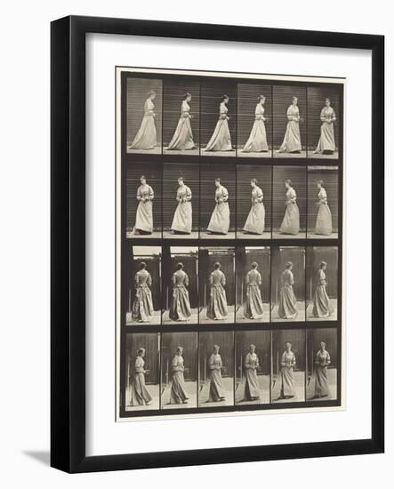 Plate 100. Turning and Ascending Stairs, 1885 (Collotype on Paper)-Eadweard Muybridge-Framed Giclee Print