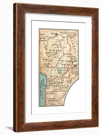 Plate 113. Inset Map of Carson City-Encyclopaedia Britannica-Framed Giclee Print