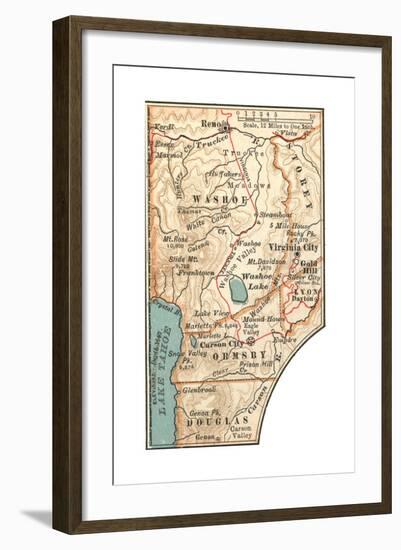 Plate 113. Inset Map of Carson City-Encyclopaedia Britannica-Framed Giclee Print