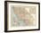 Plate 115. Map of California-Encyclopaedia Britannica-Framed Art Print