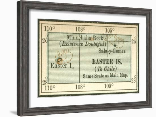 Plate 121. Inset Map of Easter Islands-Encyclopaedia Britannica-Framed Art Print