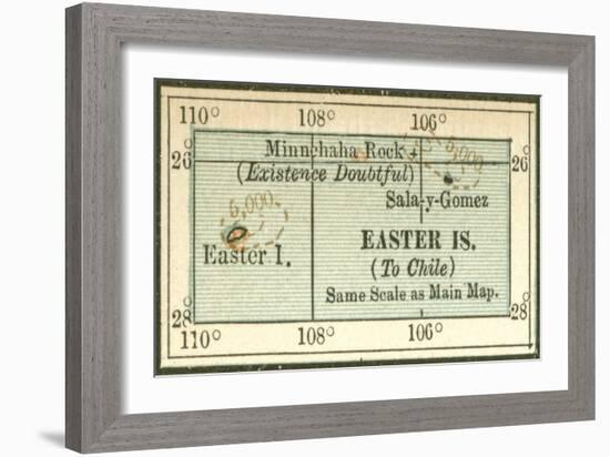 Plate 121. Inset Map of Easter Islands-Encyclopaedia Britannica-Framed Art Print