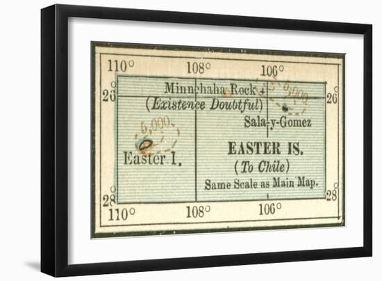 Plate 121. Inset Map of Easter Islands-Encyclopaedia Britannica-Framed Art Print