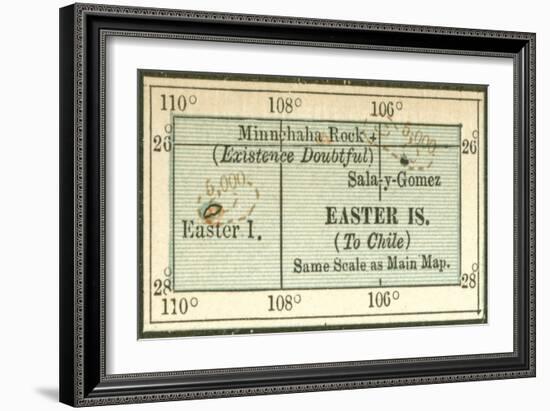 Plate 121. Inset Map of Easter Islands-Encyclopaedia Britannica-Framed Art Print