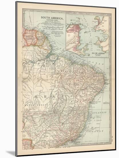 Plate 123. Map of South America-Encyclopaedia Britannica-Mounted Art Print