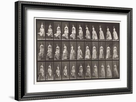 Plate 139. Descending Stairs Turning, 1885 (Collotype on Paper)-Eadweard Muybridge-Framed Giclee Print