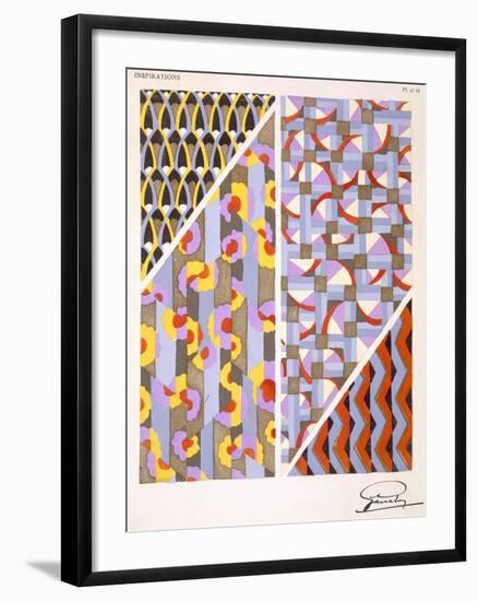 Plate 18, from 'Inspirations', Published Paris, 1930S (Colour Litho)-Gandy-Framed Giclee Print