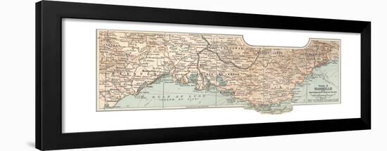 Plate 18. Inset Map of Marseille-Encyclopaedia Britannica-Framed Giclee Print