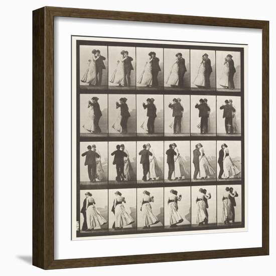 Plate 197. Dancing Waltz, Two Models, 1885 (Collotype on Paper)-Eadweard Muybridge-Framed Giclee Print