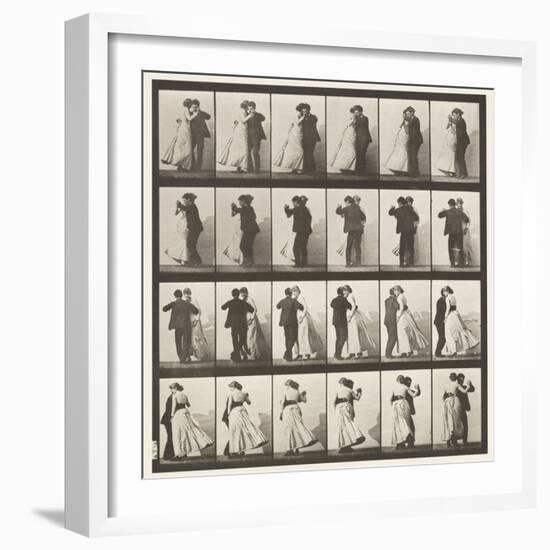 Plate 197. Dancing Waltz, Two Models, 1885 (Collotype on Paper)-Eadweard Muybridge-Framed Giclee Print