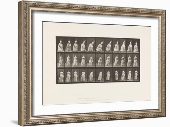 Plate 198. Courtseying, 1885 (Collotype on Paper)-Eadweard Muybridge-Framed Giclee Print