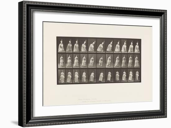 Plate 198. Courtseying, 1885 (Collotype on Paper)-Eadweard Muybridge-Framed Giclee Print