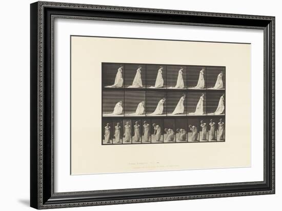 Plate 209. Stooping and Lifting A Hand-Kerchief, 1885 (Collotype on Paper)-Eadweard Muybridge-Framed Giclee Print
