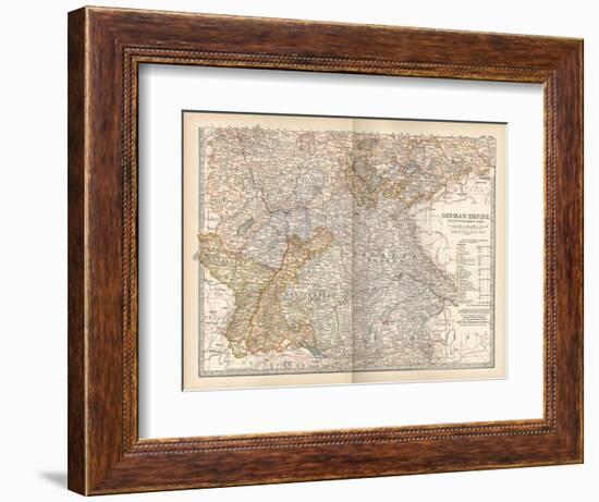 Plate 23. Map of the German Empire-Encyclopaedia Britannica-Framed Art Print