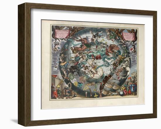 Plate 28 from Harmonia Macrocosmica-Andreas Cellarius-Framed Giclee Print