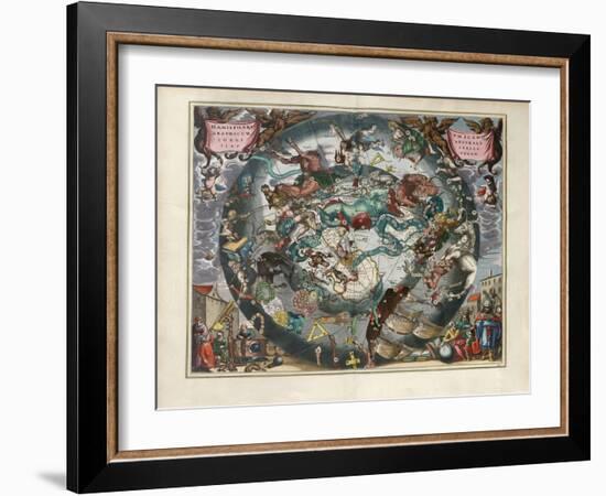 Plate 28 from Harmonia Macrocosmica-Andreas Cellarius-Framed Giclee Print