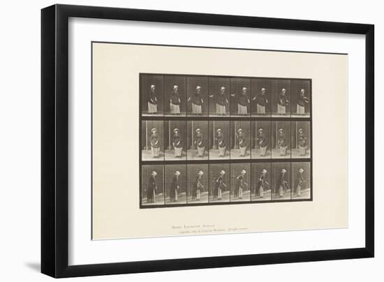 Plate 296. Lawn Tennis, 1885 (Collotype on Paper)-Eadweard Muybridge-Framed Giclee Print