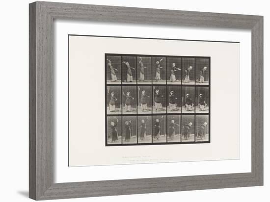 Plate 298.Lawn Tennis, 1885 (Collotype on Paper)-Eadweard Muybridge-Framed Giclee Print