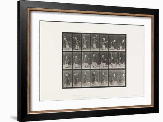 Plate 298.Lawn Tennis, 1885 (Collotype on Paper)-Eadweard Muybridge-Framed Giclee Print