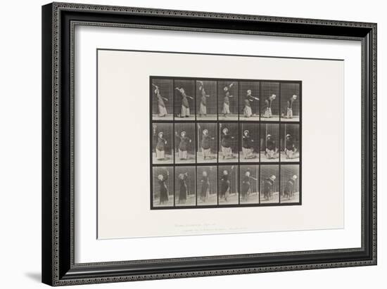 Plate 298.Lawn Tennis, 1885 (Collotype on Paper)-Eadweard Muybridge-Framed Giclee Print