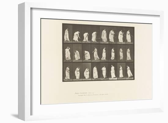 Plate 299. Playing with a Ball, 1885 (Collotype on Paper)-Eadweard Muybridge-Framed Giclee Print