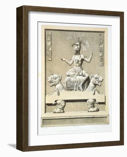 Plate 42 from 'Ancient Monuments of Mexico', Engraved by Gilbert, 1866-Johann Friedrich Maximilian Von Waldeck-Framed Giclee Print