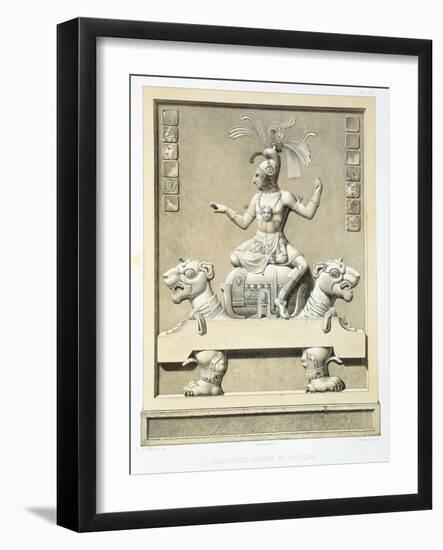 Plate 42 from 'Ancient Monuments of Mexico', Engraved by Gilbert, 1866-Johann Friedrich Maximilian Von Waldeck-Framed Giclee Print