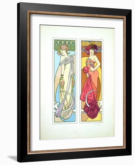 Plate 45 from 'Documents Decoratifs', 1902-Alphonse Mucha-Framed Giclee Print