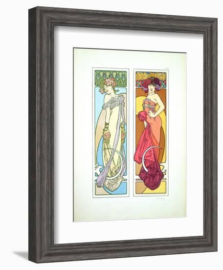 Plate 45 from 'Documents Decoratifs', 1902-Alphonse Mucha-Framed Giclee Print